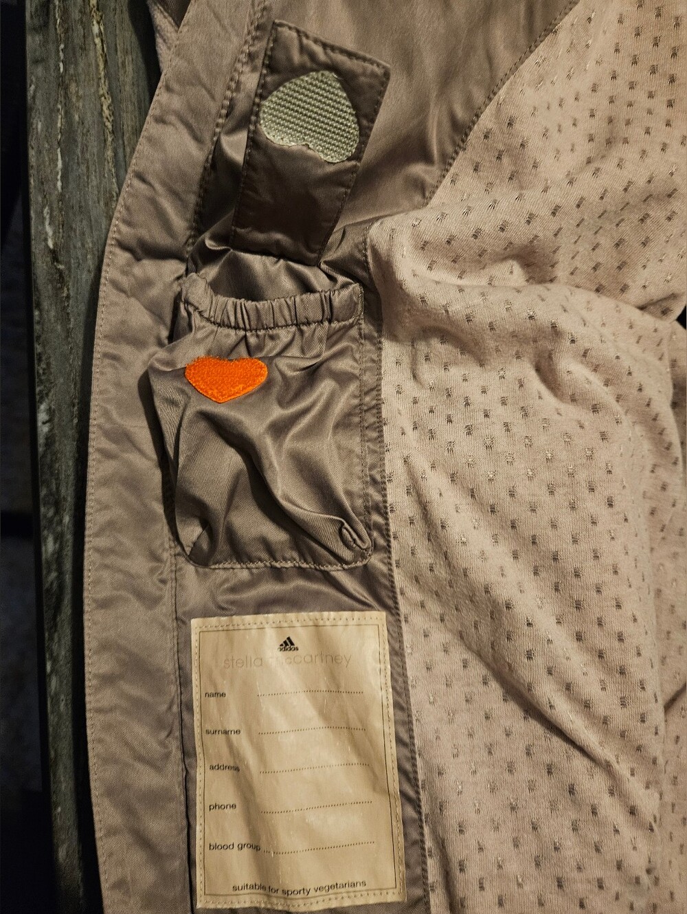 Adidas by Stella McCartney Vintage Sporty Vegetarian Vest | Taupe | IT 44 (US M) - Picture 7 of 8